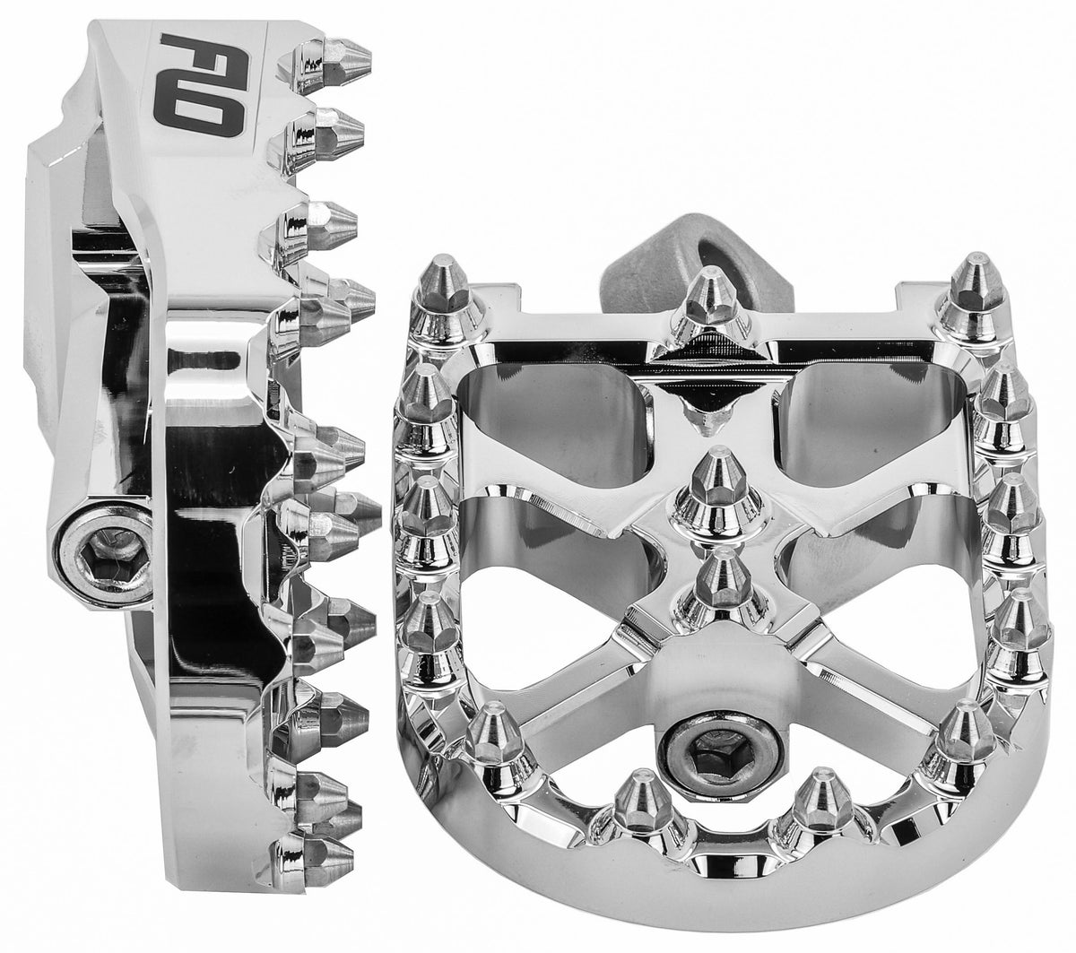 Bmx Style Footpegs Chrome - Purpose Built Motorcycles