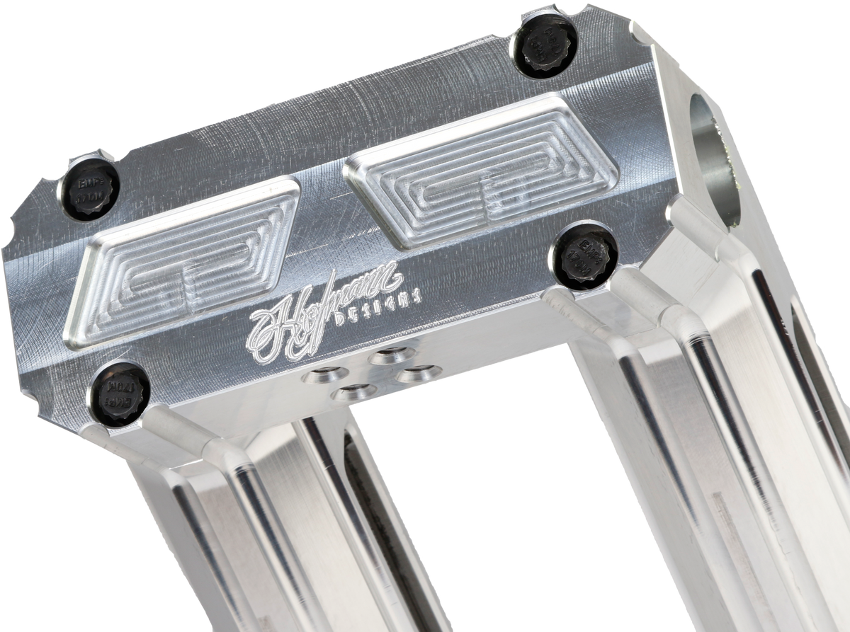 H/d Billet Risers 10" Raw Kickback - Purpose Built Motorcycles