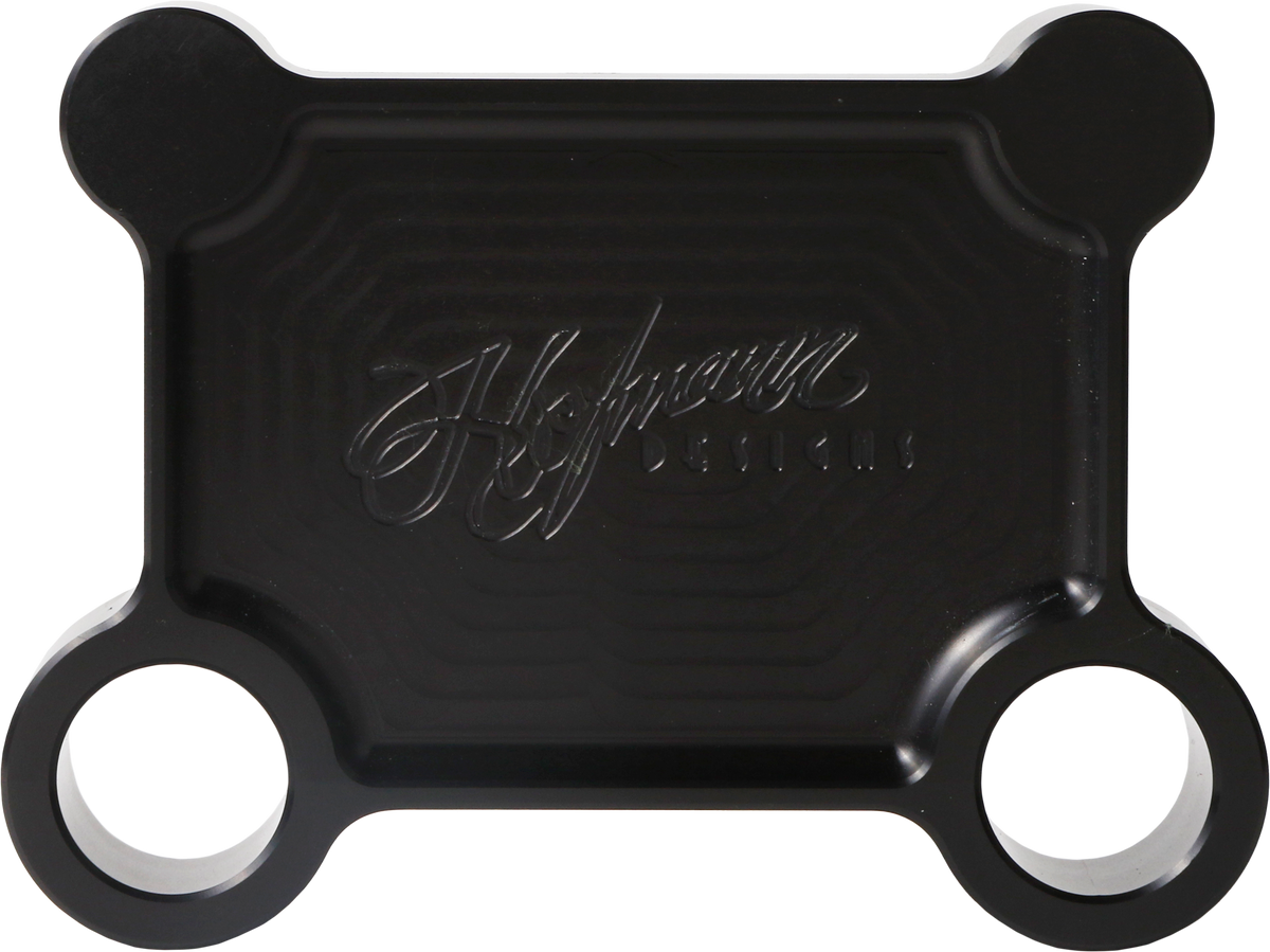 H/d Billet Pull Back Plate Black Batwing - Purpose Built Motorcycles