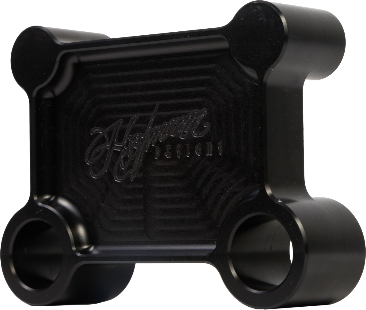 H/d Billet Pull Back Plate Black Batwing - Purpose Built Motorcycles