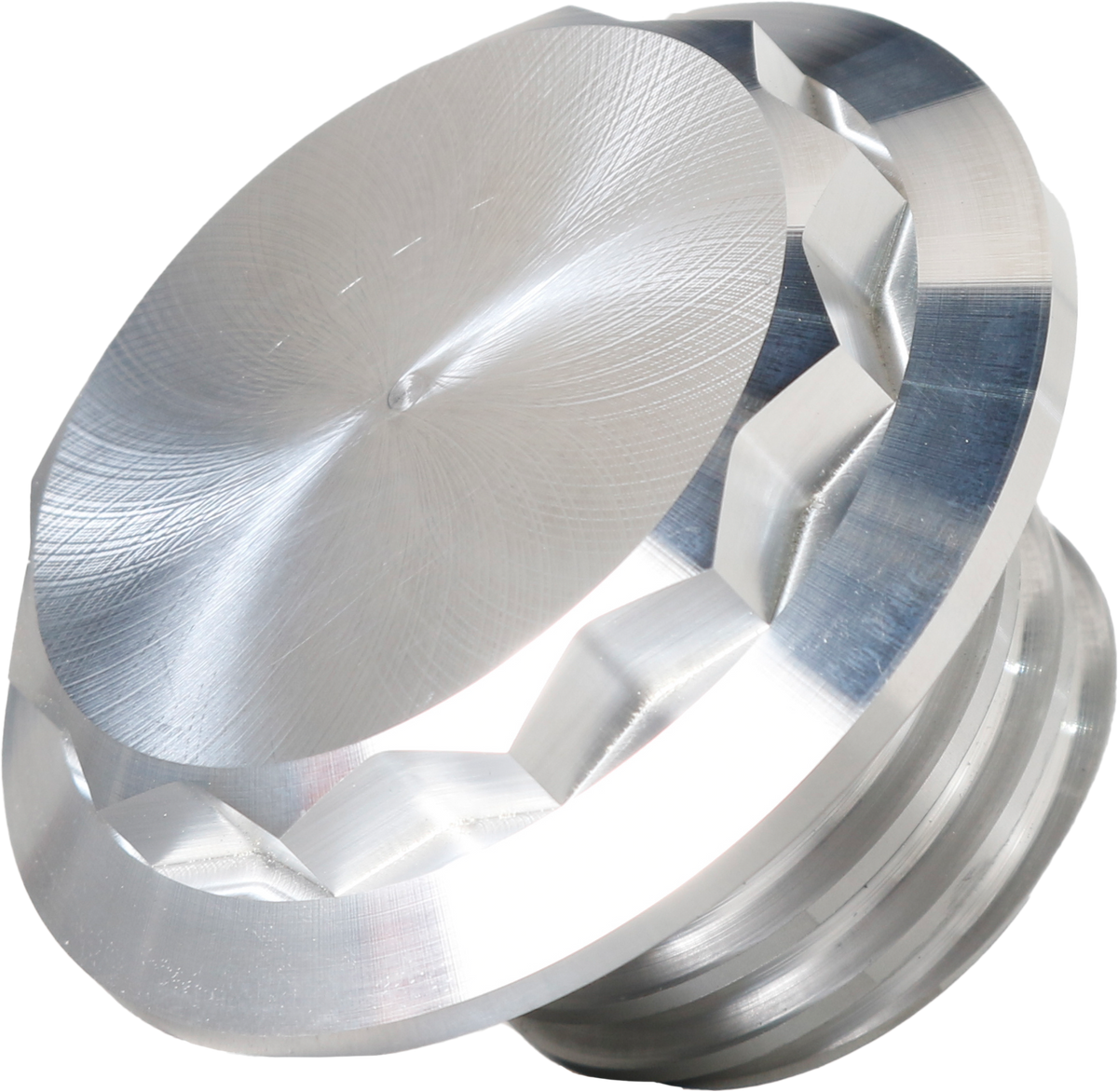 HOFMANN DESIGNS H/D Billet 12 Point Non-vented Raw Fuel Cap - Purpose Built Motorcycles