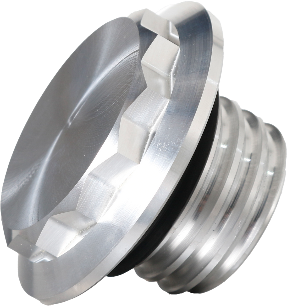 HOFMANN DESIGNS H/D Billet 12 Point Non-vented Raw Fuel Cap - Purpose Built Motorcycles