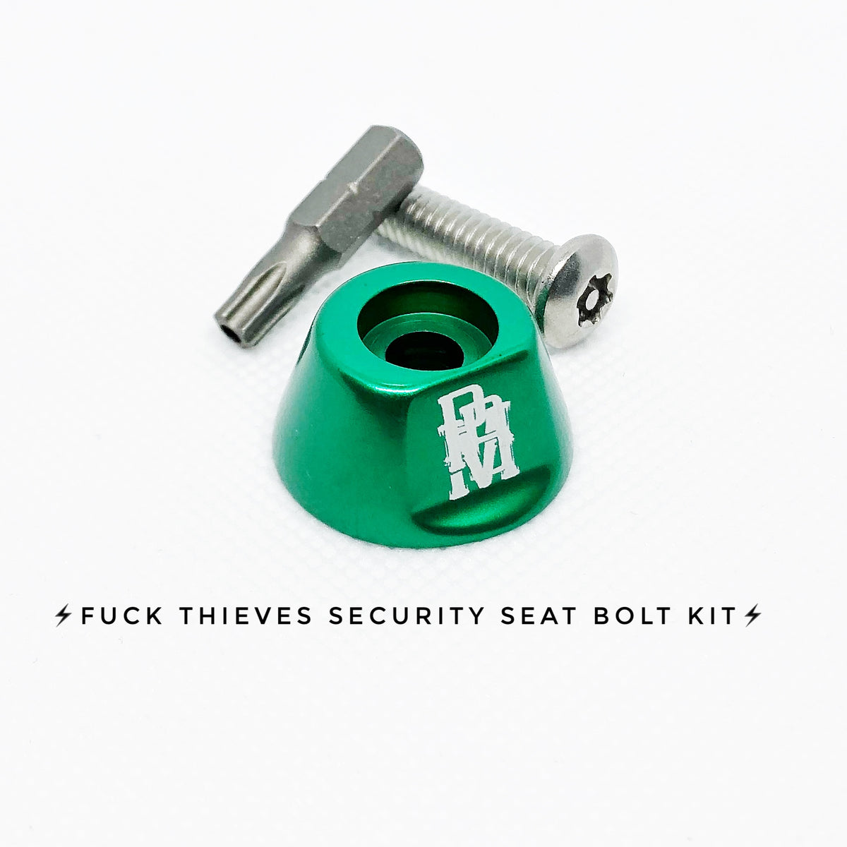 F@CK THIEVES SECURITY SEAT BOLT - FXR MODELS ONLY - Purpose Built Motorcycles