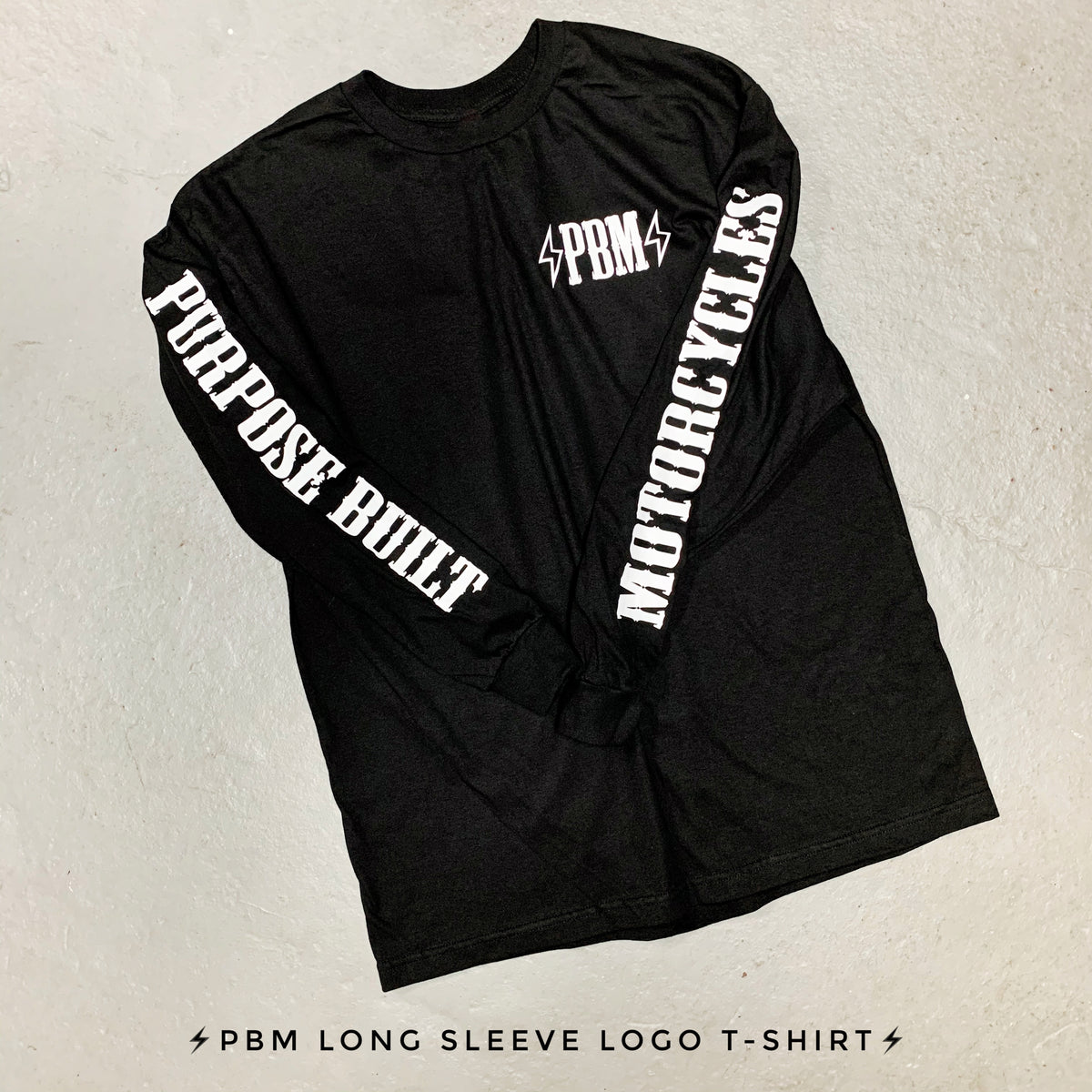 PBM SUPPORT LOGO LONG SLEEVE T-SHIRT - Purpose Built Motorcycles