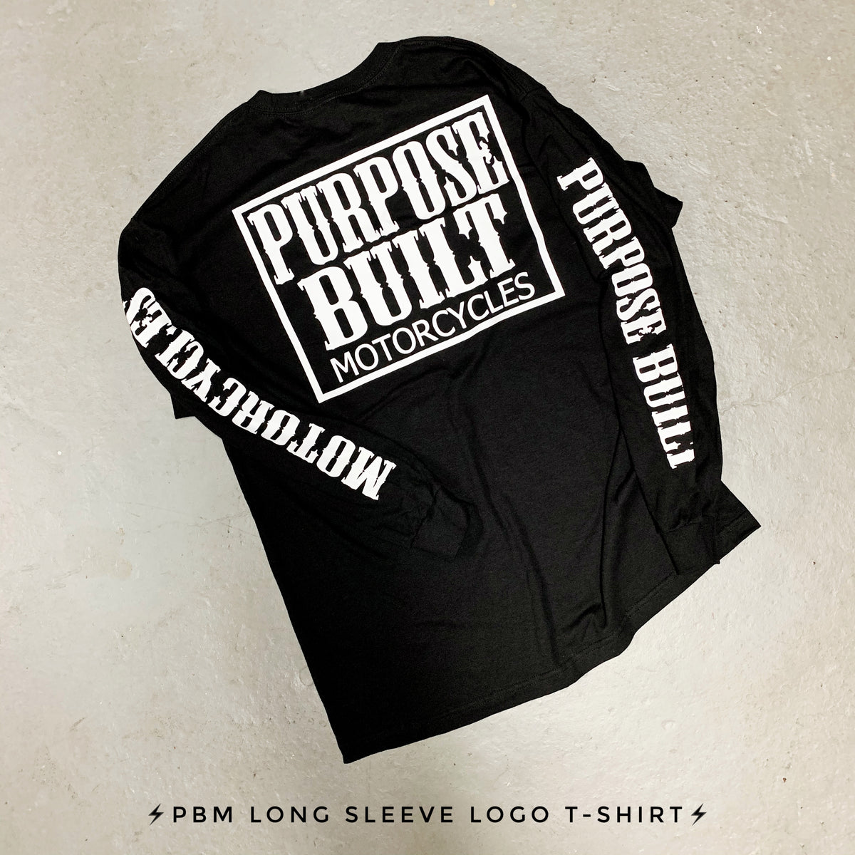 PBM SUPPORT LOGO LONG SLEEVE T-SHIRT - Purpose Built Motorcycles