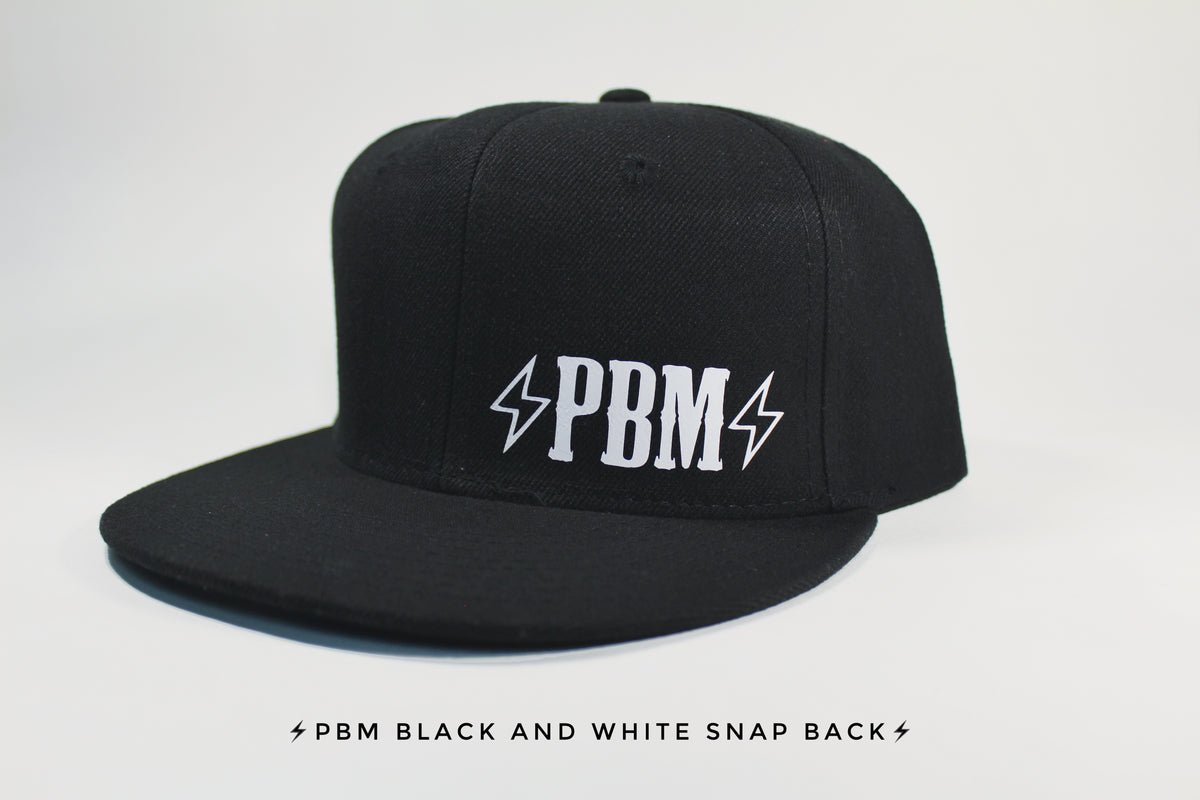 SCREEN PRINTED LOGO ⚡️PBM⚡️ SNAPBACK HAT - Purpose Built Motorcycles