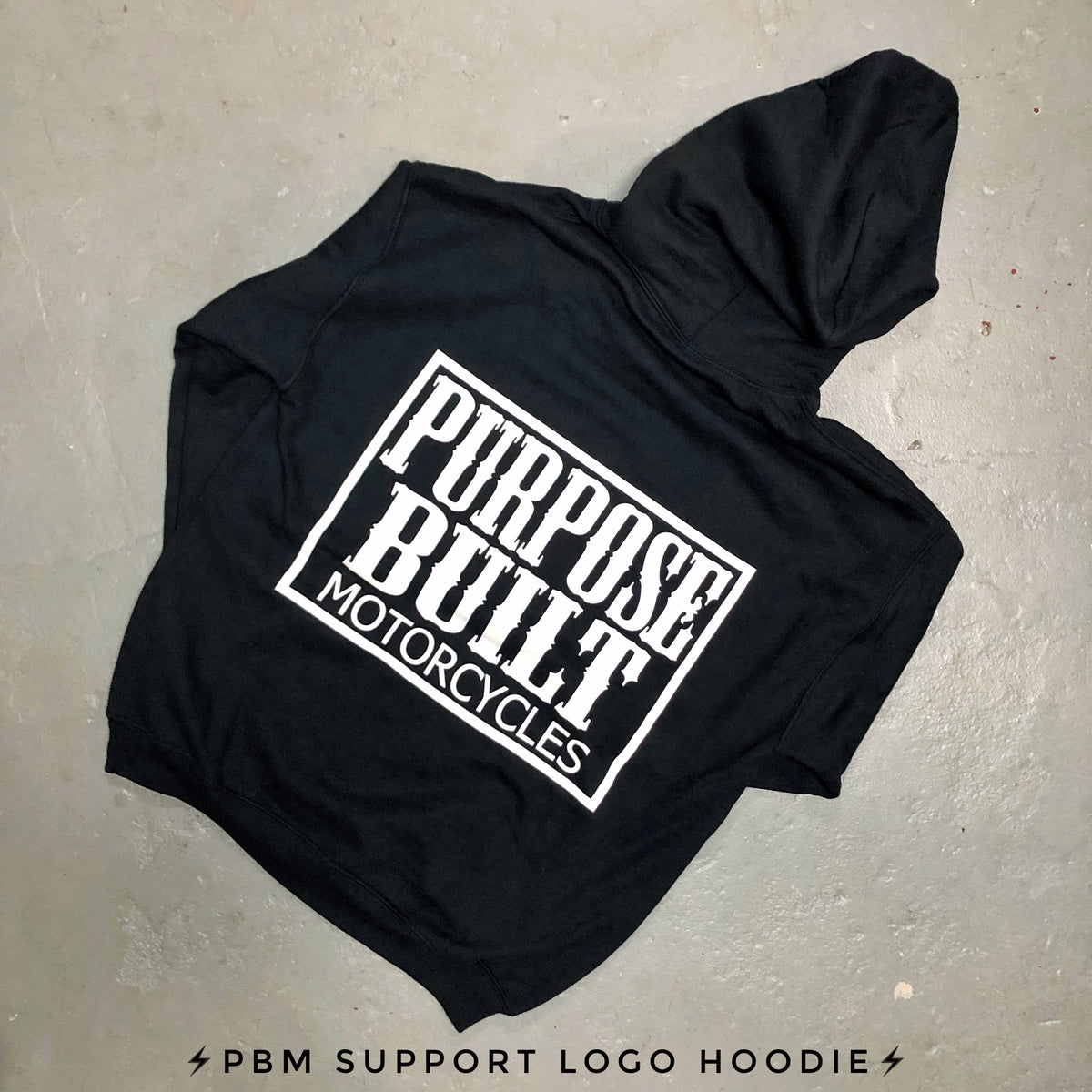 PBM SUPPORT LOGO HOODIE - Purpose Built Motorcycles