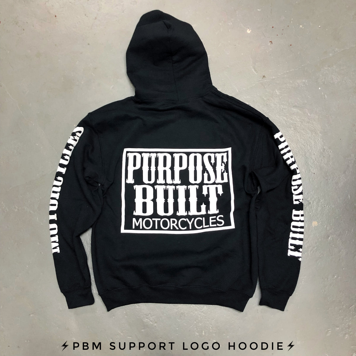 PBM SUPPORT LOGO HOODIE - Purpose Built Motorcycles