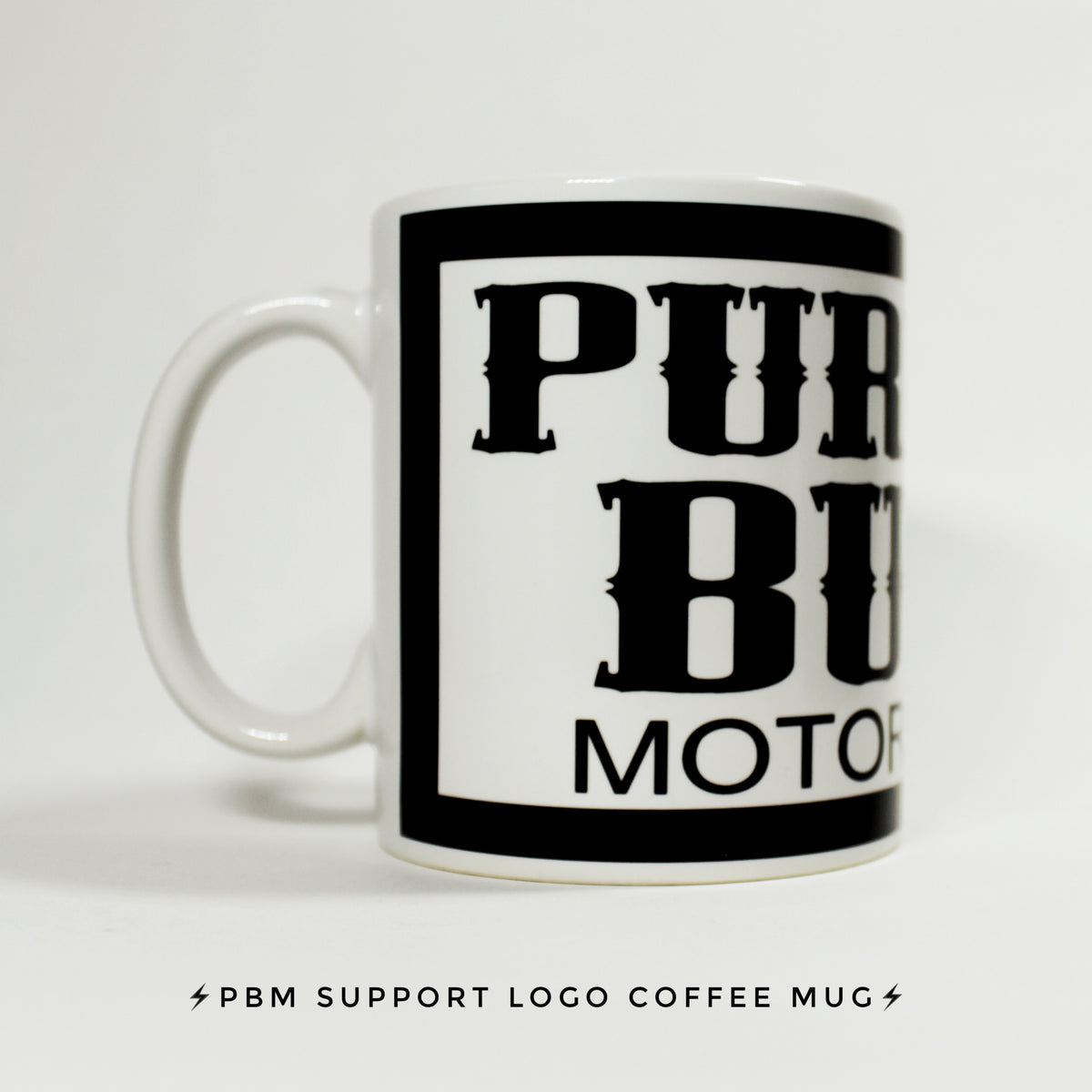 PBM SUPPORT LOGO COFFEE MUG - Purpose Built Motorcycles