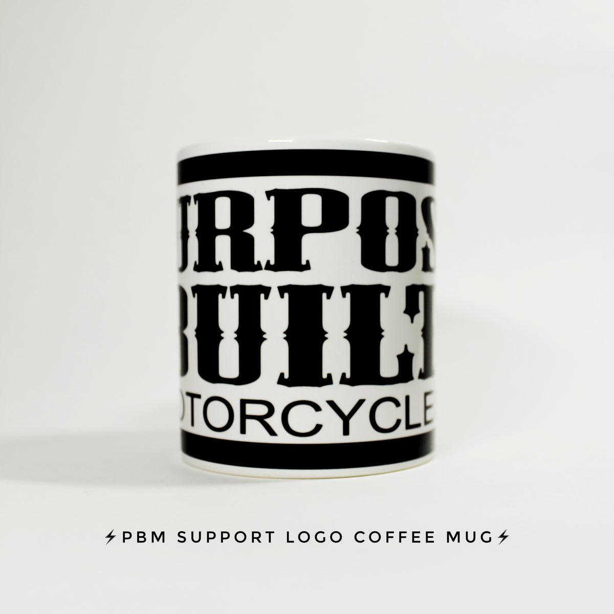 PBM SUPPORT LOGO COFFEE MUG - Purpose Built Motorcycles