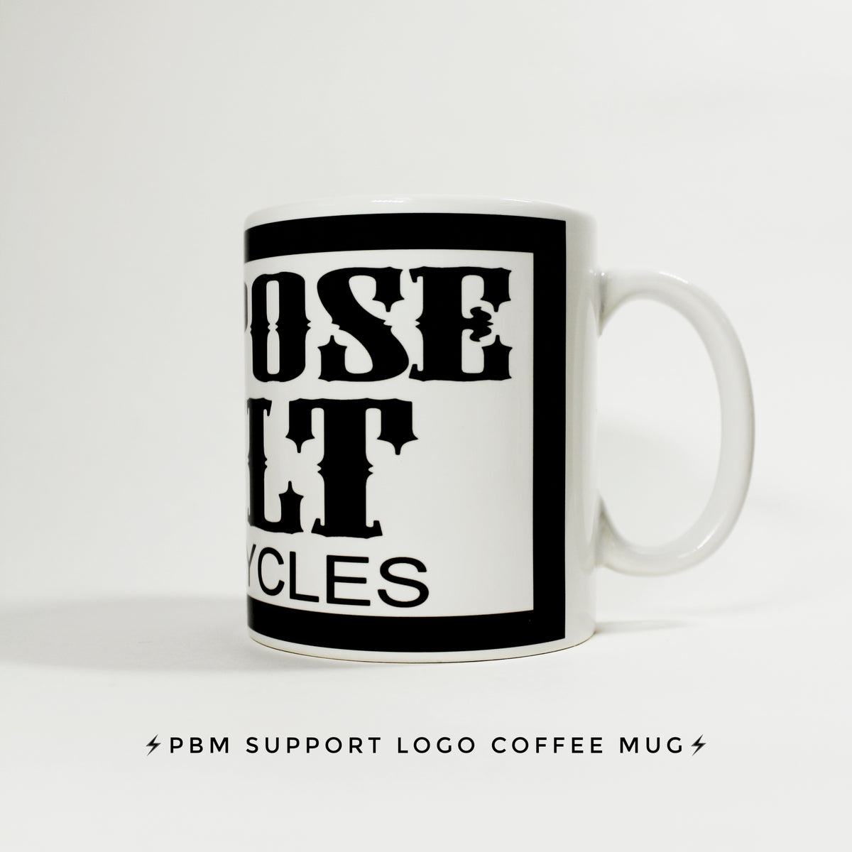 PBM SUPPORT LOGO COFFEE MUG - Purpose Built Motorcycles