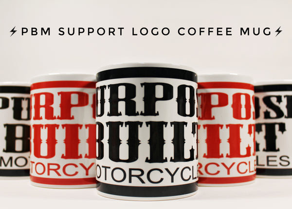 PBM SUPPORT LOGO COFFEE MUG - Purpose Built Motorcycles
