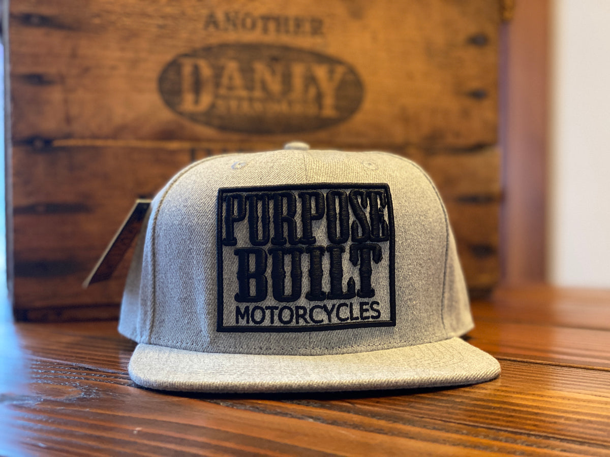 EMBROIDERED PURPOSE BUILT MOTORCYCLES SUPPORT LOGO SNAPBACK HAT - Purpose Built Motorcycles