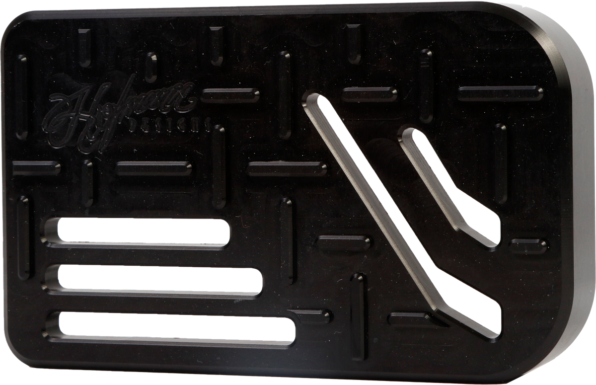 H/d Billet Brake Pedal Pad Black Flt - Purpose Built Motorcycles