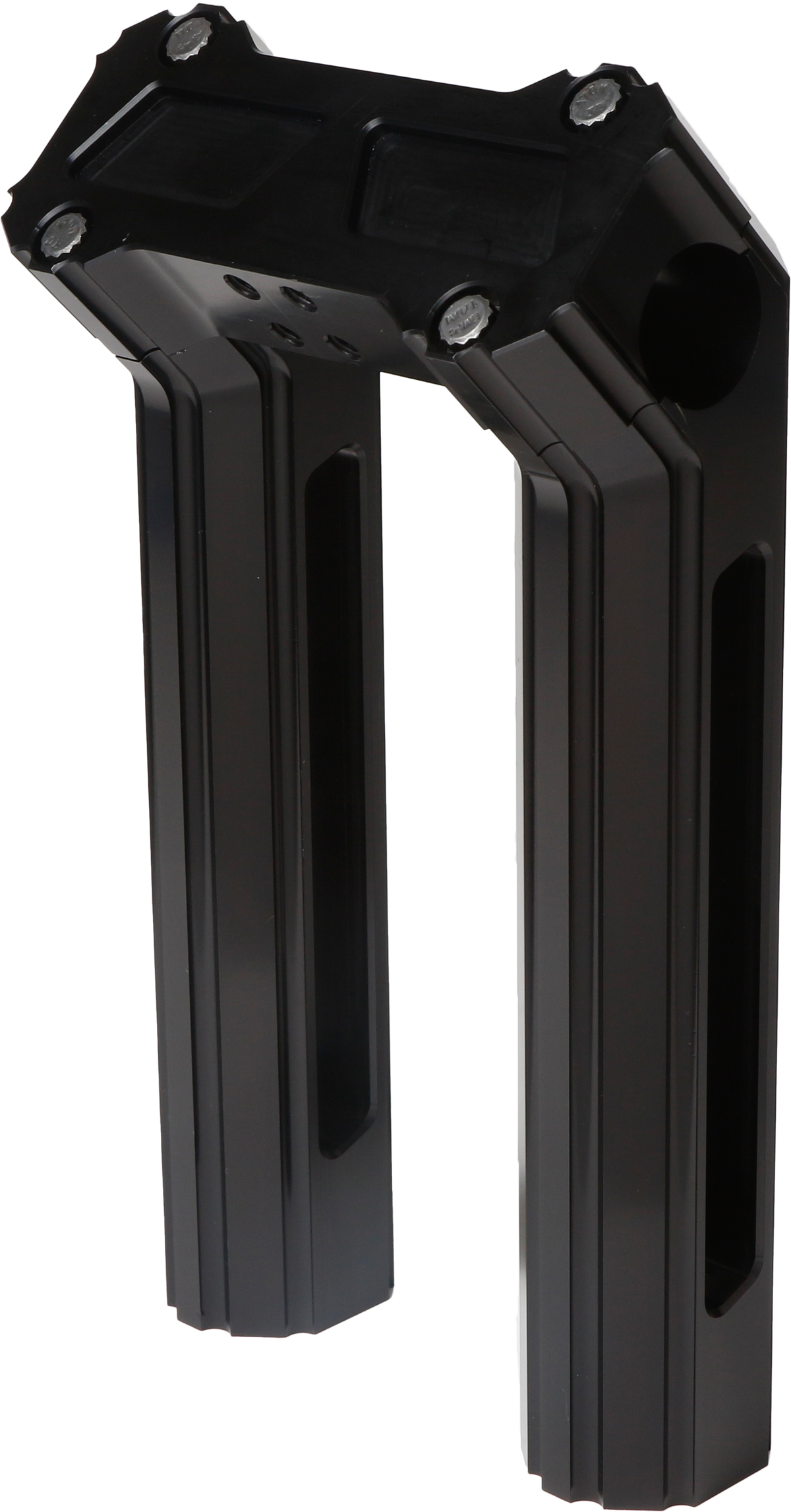 H/d Billet Risers 12" Black Kickback - Purpose Built Motorcycles