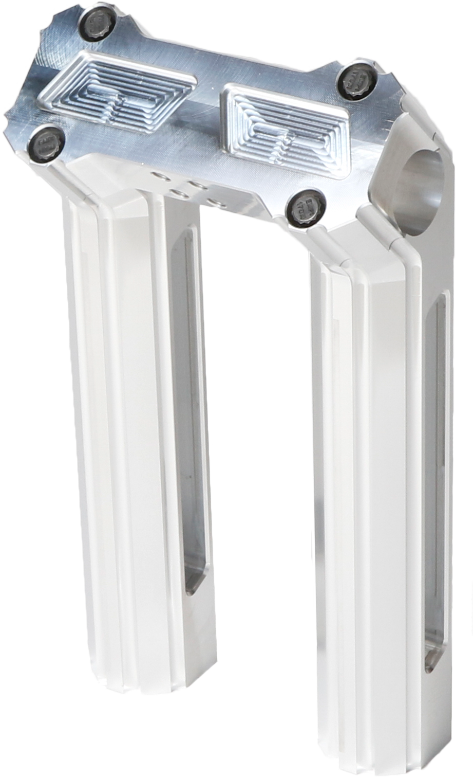 H/d Billet Risers 8" Raw Kickback - Purpose Built Motorcycles