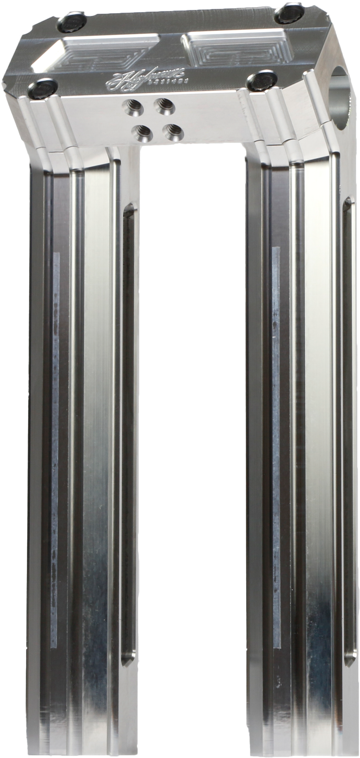 H/d Billet Risers 10" Raw Kickback - Purpose Built Motorcycles