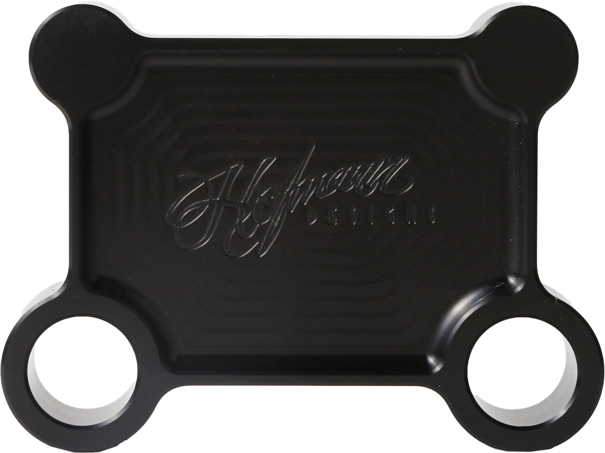 H/d Billet Pull Back Plate Black Batwing - Purpose Built Motorcycles