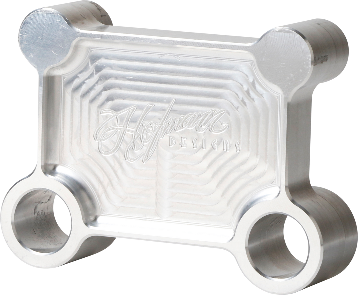 H/d Billet Pull Back Plate Raw Batwing - Purpose Built Motorcycles