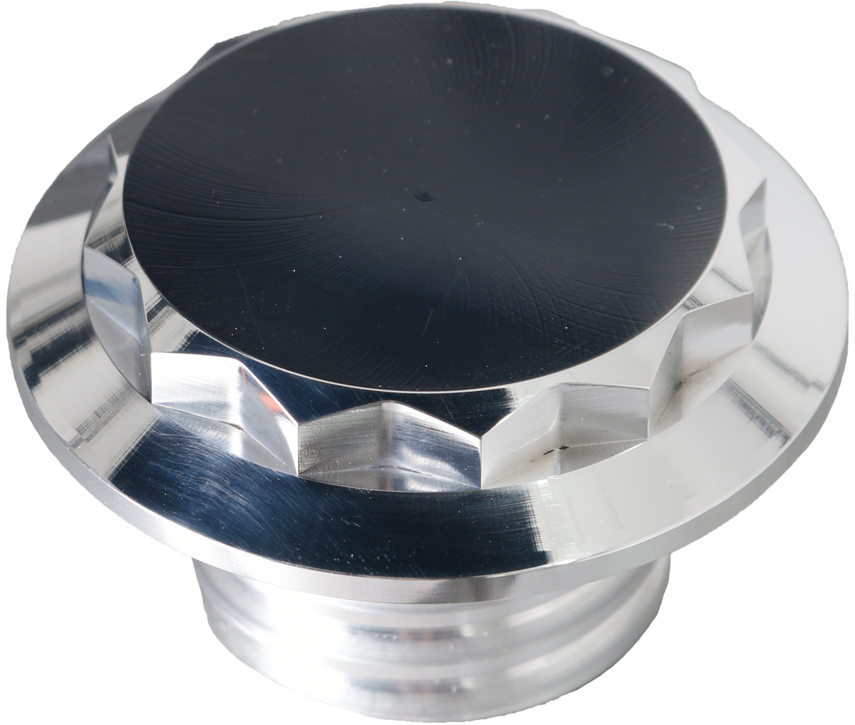HOFMANN DESIGNS H/D Billet 12 Point Non-vented Polished Fuel Cap - Purpose Built Motorcycles