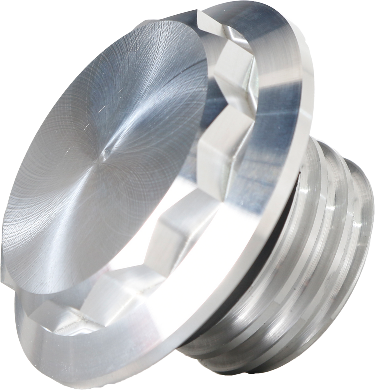 HOFMANN DESIGNS H/D Billet 12 Point Non-vented Raw Fuel Cap - Purpose Built Motorcycles