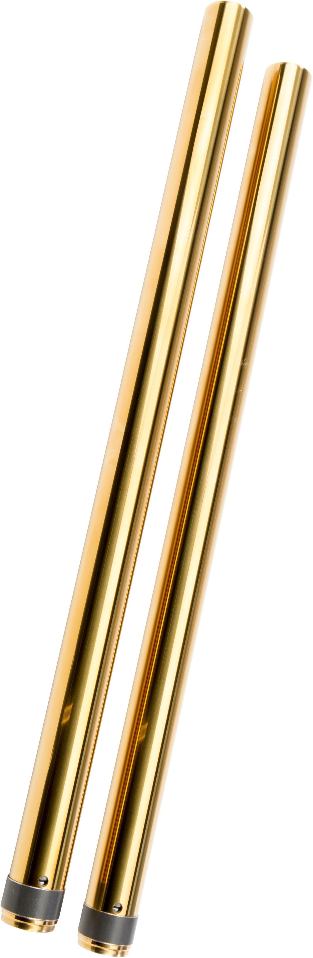 Gold Fork Tubes 39mm 27" O.s. Fxd - Purpose Built Motorcycles