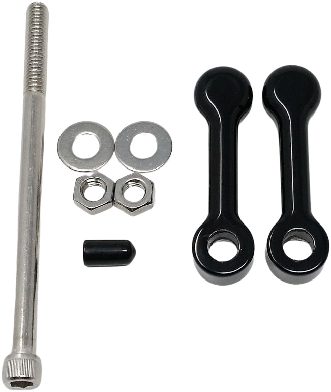 Billet Tank Lift Kit 2" `04-up Xl Powder Coat Blk - Purpose Built Motorcycles