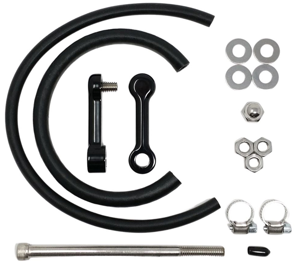 Billet Tank Lift Kit 2" `10-17 Dyna Powder Coat Blk - Purpose Built Motorcycles
