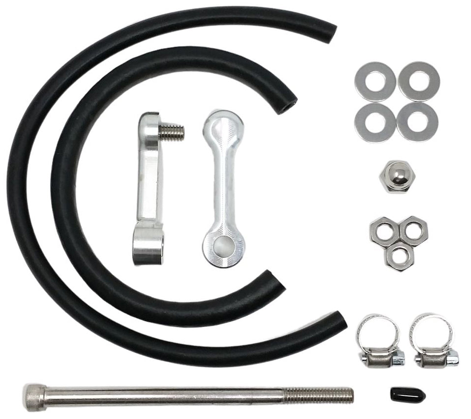 Billet Tank Lift Kit 2" `10-17 Dyna Machine Finish