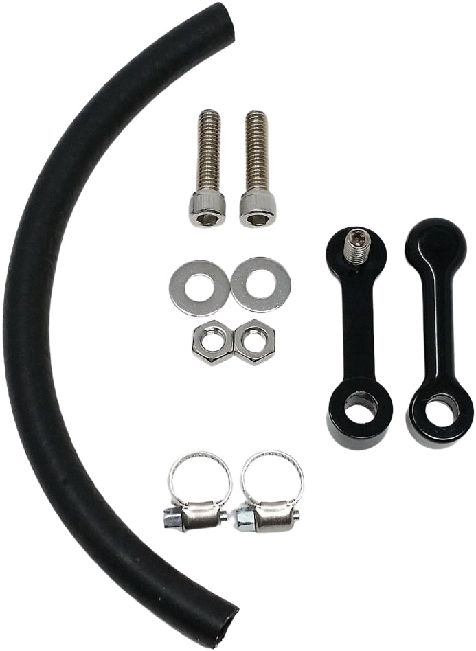 Billet Tank Lift Kit 1" `99-up Touring Powder Coat Blk - Purpose Built Motorcycles