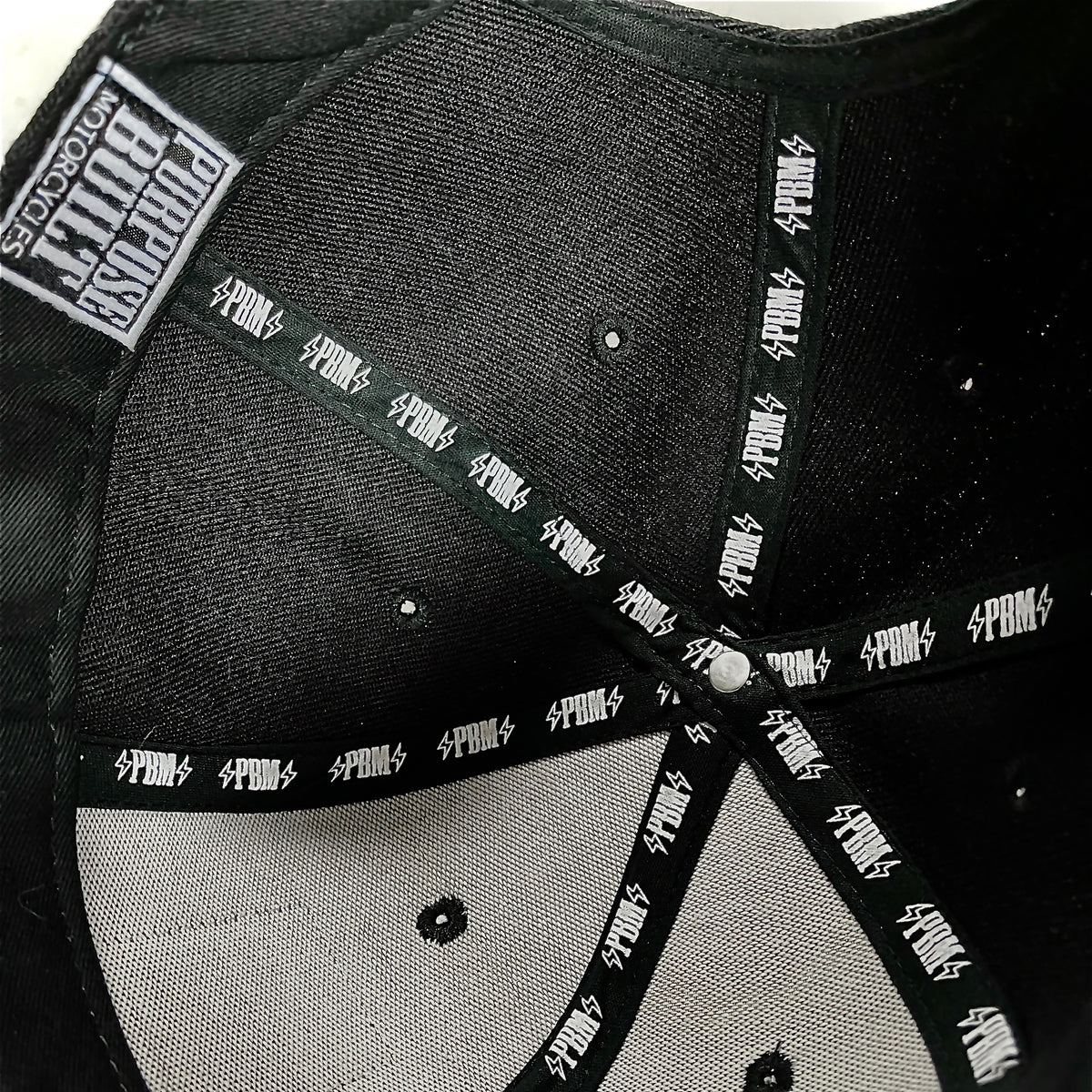 EMBROIDERED PURPOSE BUILT MOTORCYCLES SUPPORT LOGO SNAPBACK HAT - Purpose Built Motorcycles
