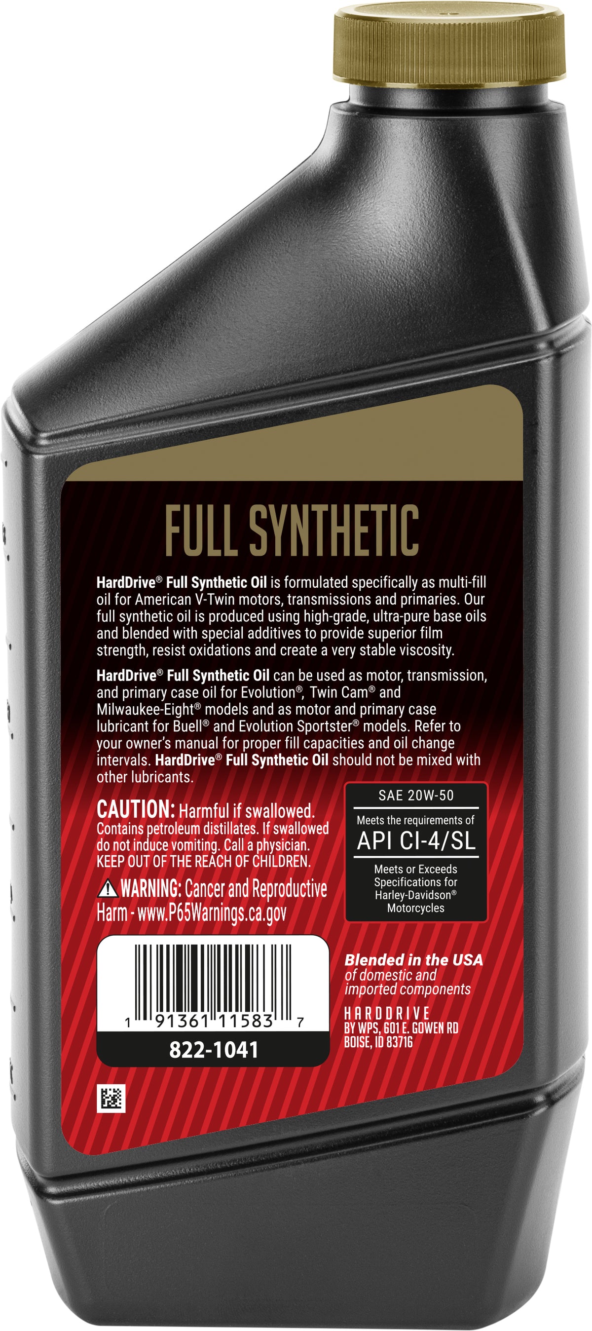 Full Synthetic Engine Oil 20w-50 1qt - Purpose Built Motorcycles