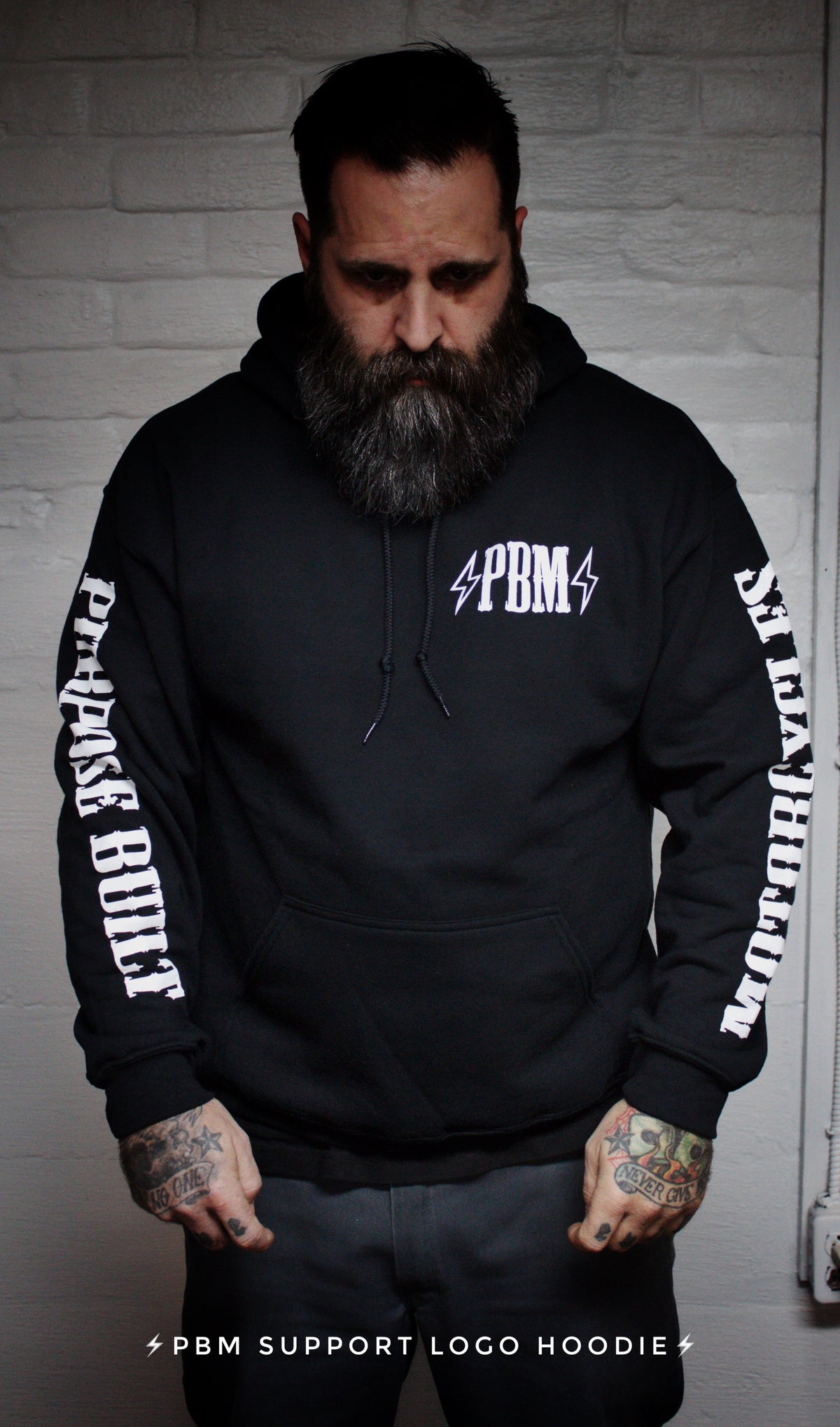 PBM SUPPORT LOGO HOODIE - Purpose Built Motorcycles